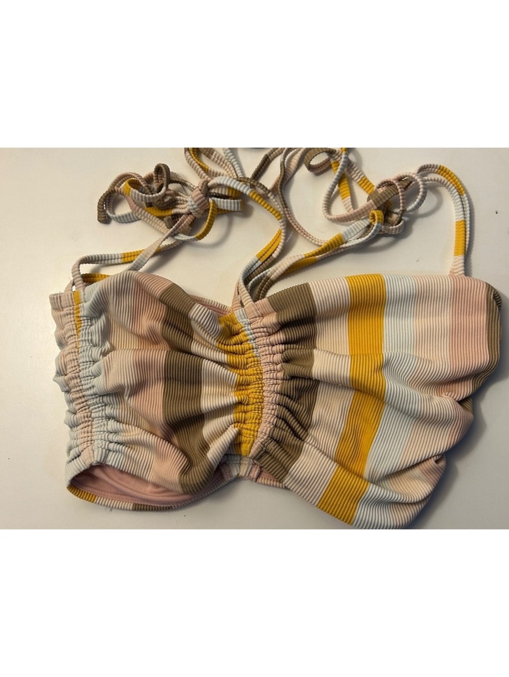 Aerie Striped Bikini Top